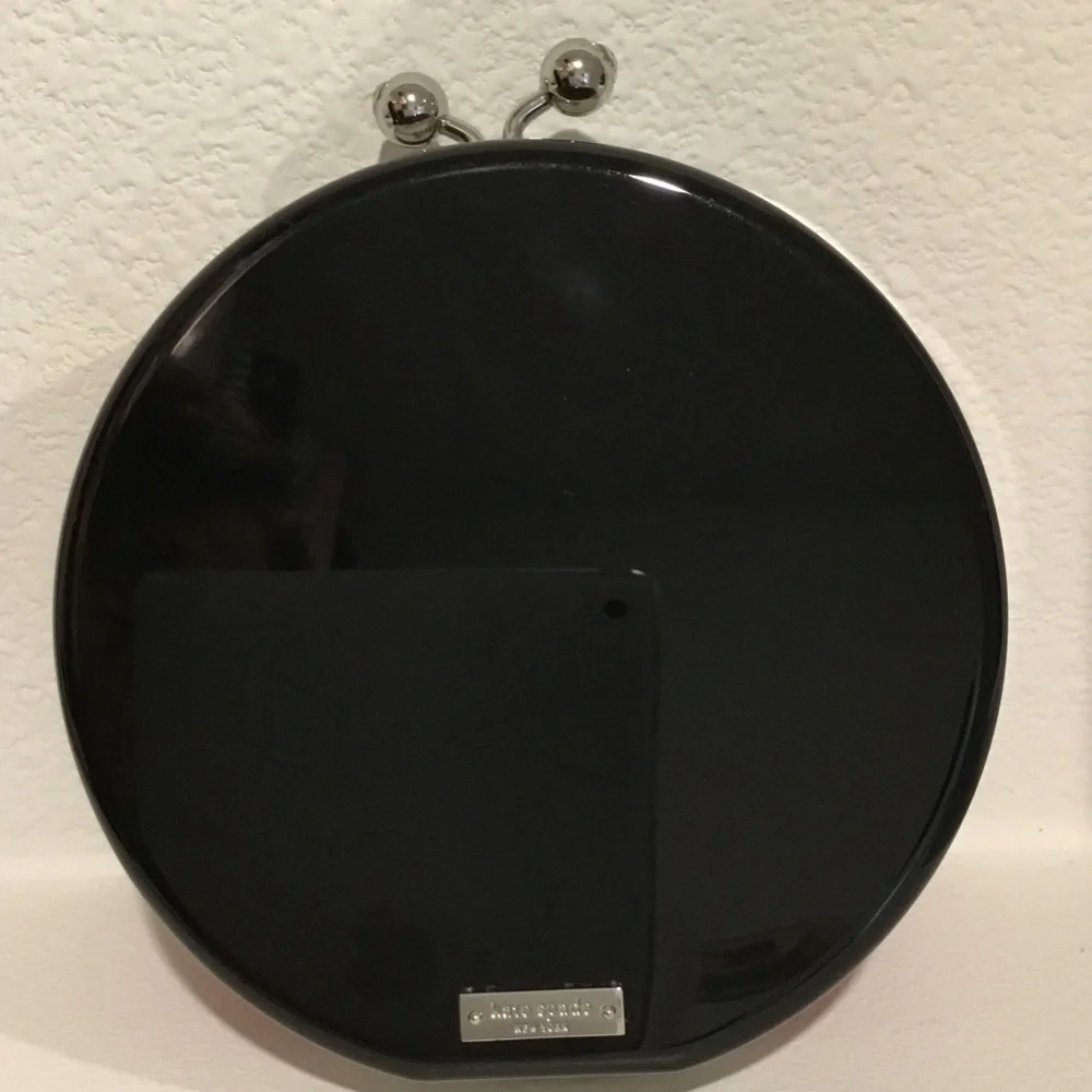 New Kate Spade Red and Black Ladybug Crystal Clutch